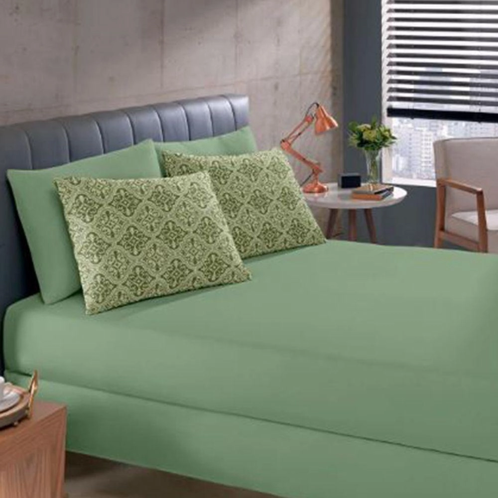 Jg Cama Casal Basic Rolinho Est Marvin Mu...