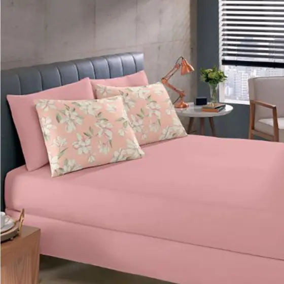 Jg Cama Casal Basic Rolinho Est Daiane Ro...