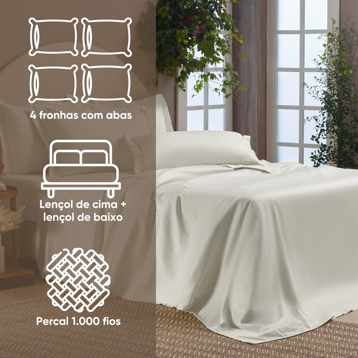 Jogo de Cama Queen Millenium Appel Home B...