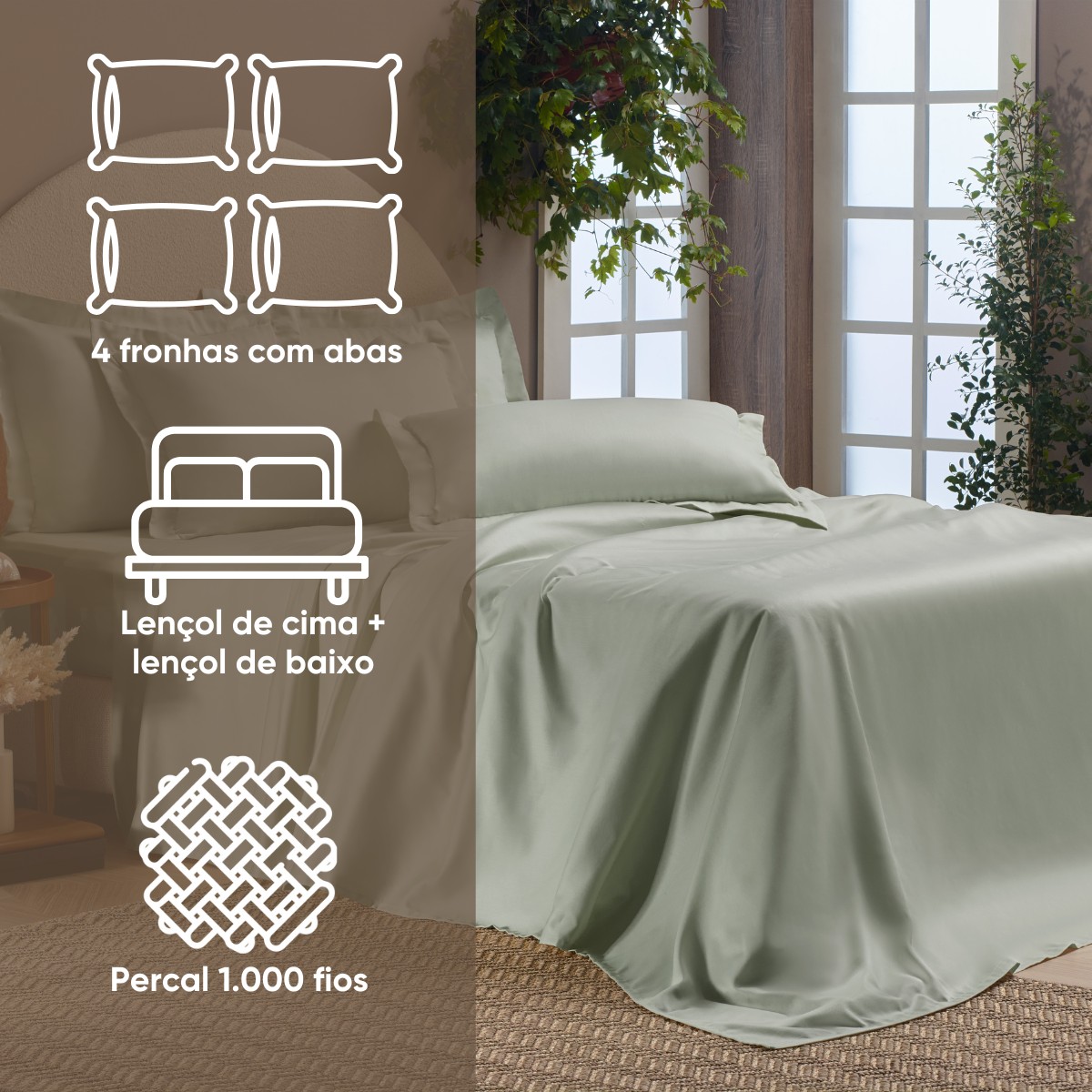 Jogo de Cama King Millenium Appel Home Ve...